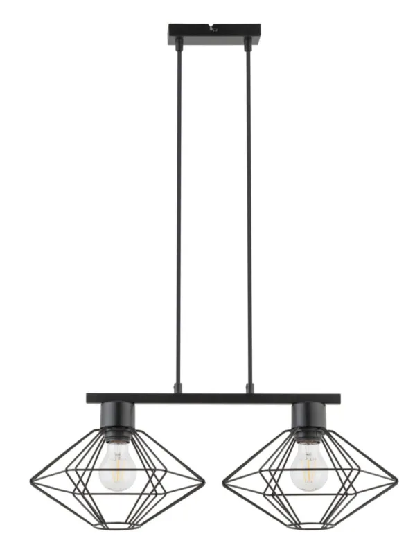 Lampa wisząca VARIO 2xE27 czarna 40558 Sigma Niska cena