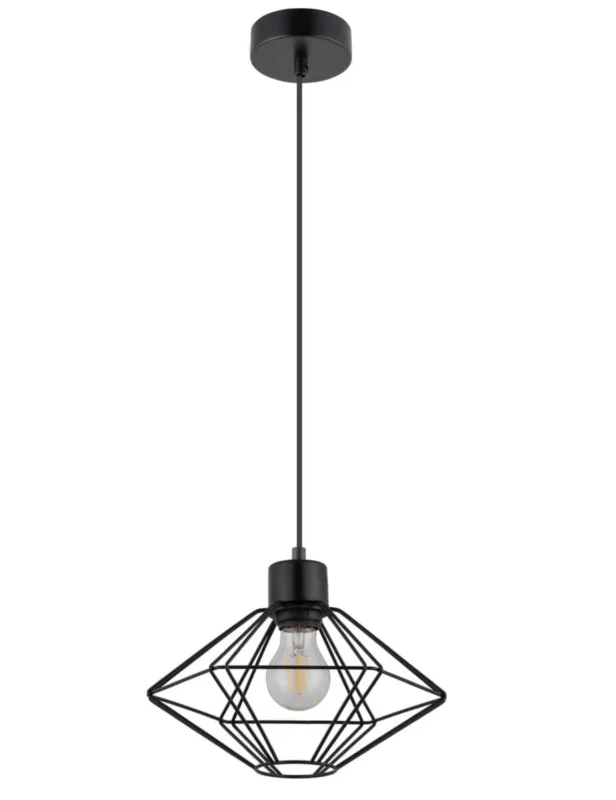 Darmowy zwrot Lampa wisząca Vario S Czarny E27 - Sigma