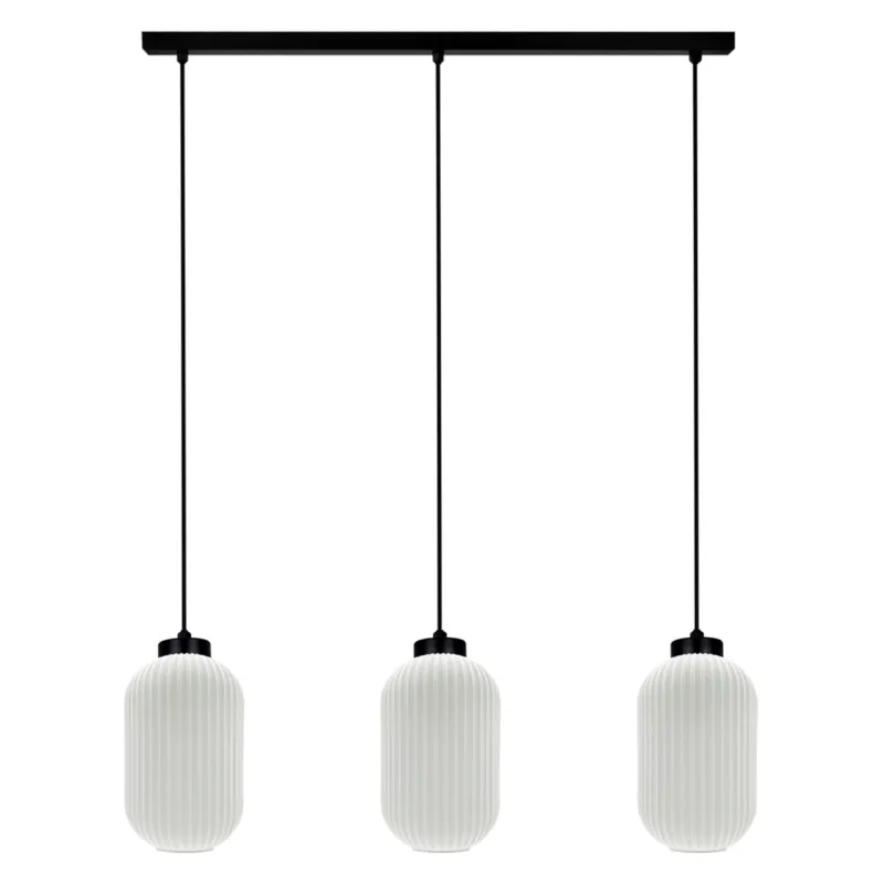 Lampa wisząca VILAR K-5734 Biały, czarny 3 źr., E27, 15W LED - Kaja Obniżka ceny