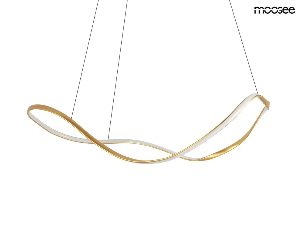 Darmowy zwrot Lampa wisząca WAVES 80 złota – Moosee