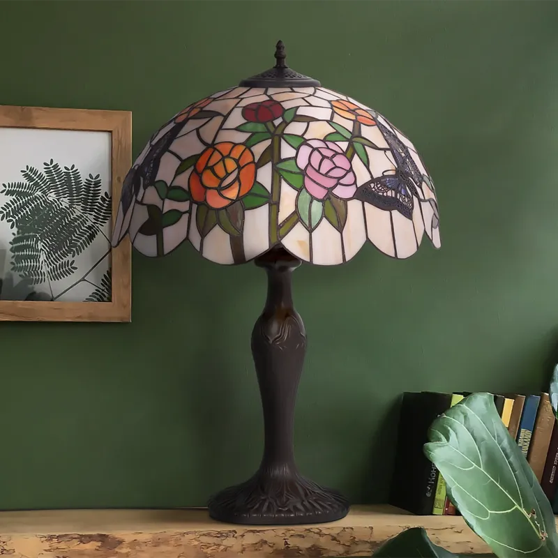 Zniżka Lampka stołowa ROSE K-G16835 Wielokolorowy 1 źr., E27, 15W LED - Kaja