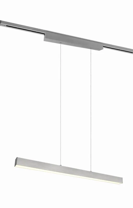 Element systemu szynowego Duoline srebrny i odcienie srebra LED zintegrowany 73043107 - Trio Szybka dostawa