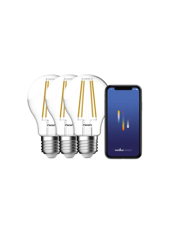 Żarówki E27 Edison LED smart 5W - 3 sztuki, regulacja barwy światła Obniżka ceny