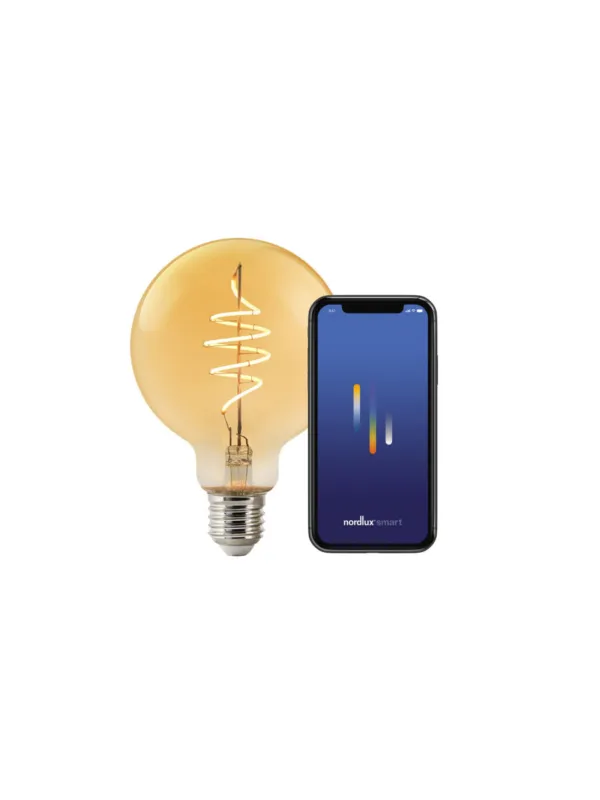 Nowy Duża żarówka bańka 20 cm E27 w stylu retro Edison, Nordlux, ściemnialna 2200 Kelwinów