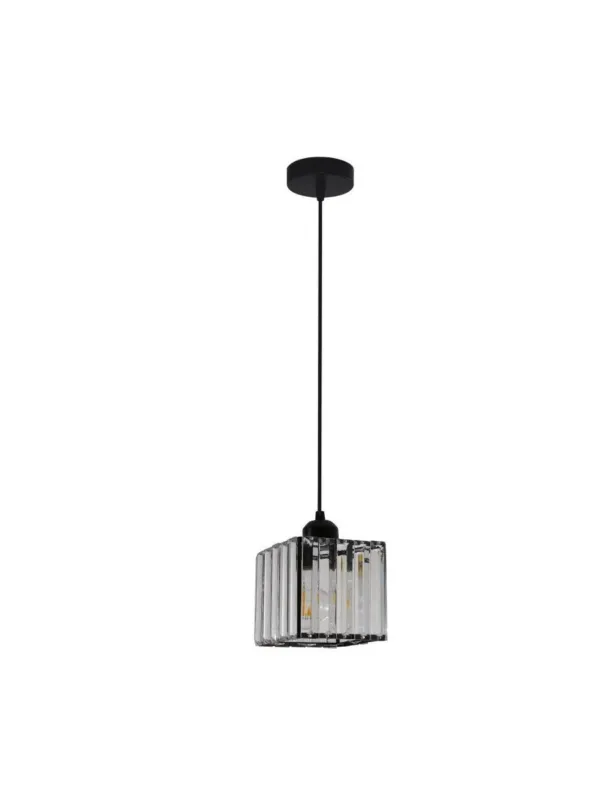 Lampa wisząca szklana kostka pojedyncza Galactico 1 przeźroczysta nad stół LP-2383/1P Wyjątkowa oferta