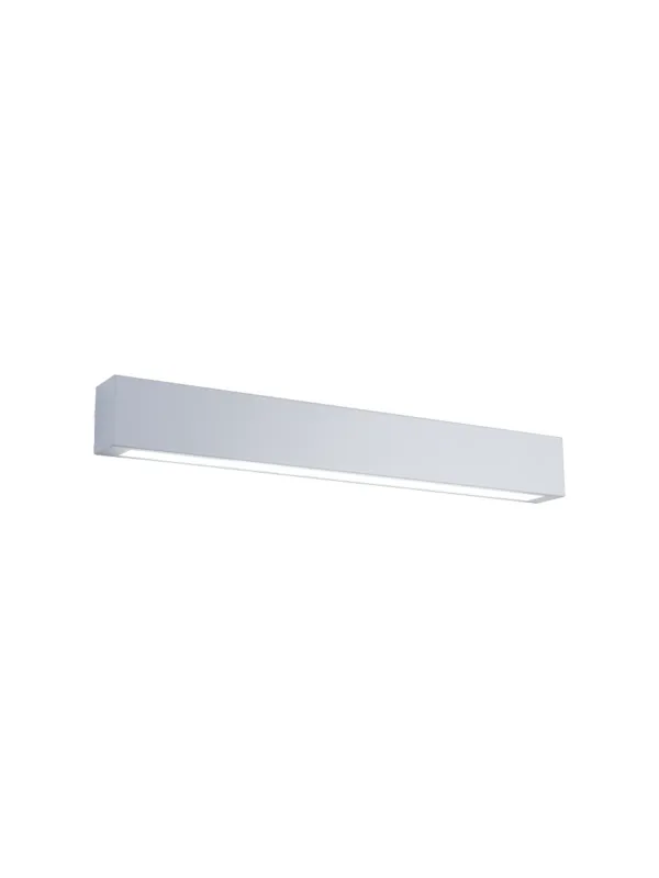 Kinkiet do łazienki nad lustro Ibros biały podłużna belka 93 cm lampa ścienna LED ciepła barwa z IP44 3000K Obniżka ceny