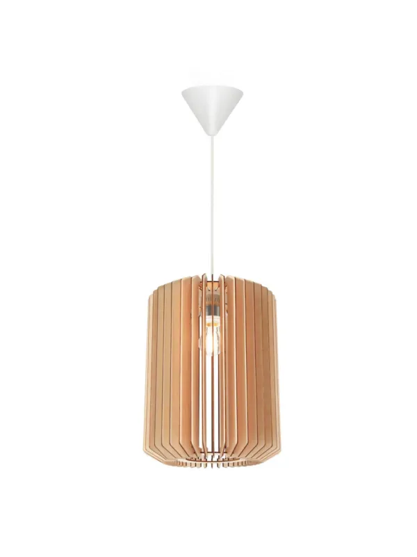 Skandynawska drewniana lampa wisząca Asti 30 cm ażurowa sklejka - Nordlux Ostatnia szansa