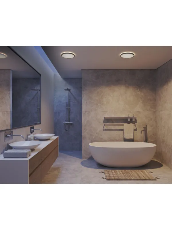 Plafon kwadratowy LED Oja 29 czarny ultra płaski, z Moodmaker 14,5W 3000/4000K – Nordlux Zamów teraz