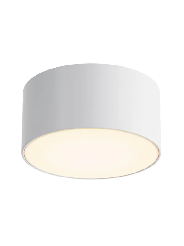 Promocja Zewnętrzny plafon sufitowy Zon IP65 LED - mały (12 cm) z mleczną blendą, 3000K, 900lm, biały