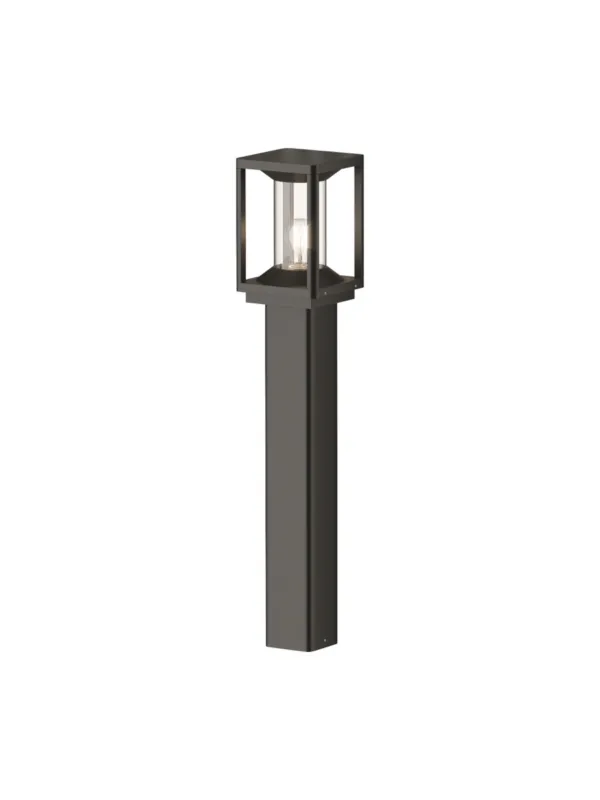 Lampa ogrodowa stojąca Cell – słupek ramowy 75 cm, E27, IP54, grafitowa Bezpieczna płatność