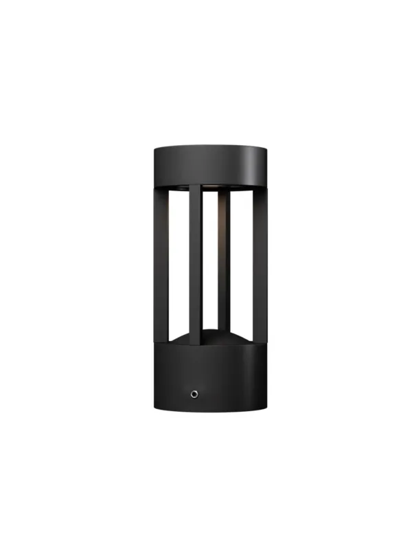 Lampa ścienna Vint LED na elewację IP65 - cylindryczna ażurowa oprawa z aluminium 3000K, antracyt Wysoka jakość