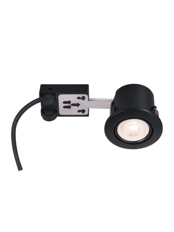 Oferta limitowana Zewnętrzne oczko sufitowe Mixit Pro - czarne plastikowe GU10