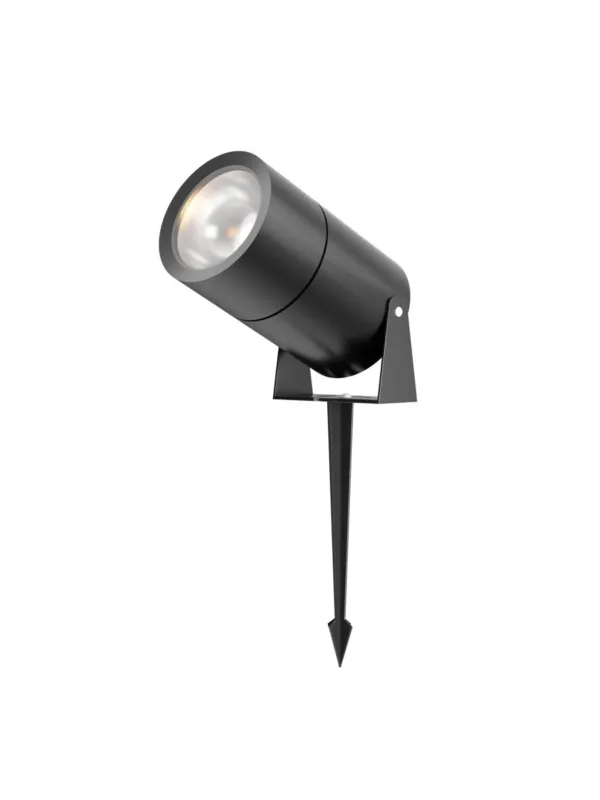 Reflektor gruntowy Bern LED IP65 - cylindryczny spot na szpicy, 55°, 3000K, 1200lm, grafitowy Bezpieczne zakupy
