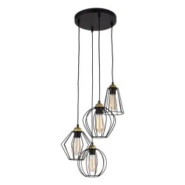 TK LIGHTING 2713 GALAXY BRASS LAMPA WISZĄCA 4 PŁ Obniżka ceny