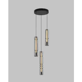 AVIANO 6223-0310 CILINDRO LAMPA WISZACA CZARNY/KLOSZ DYMIONY Ostatnia szansa