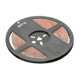 Ostatnia szansa TASMA LED 12V BIALA CIEPLA 990LM 600XSMD3014 IP65 BIALE PODLOZE 14,4W/M 120DIOD/M SZER.8MM DL.5M GTV LD-VW3014CB-60