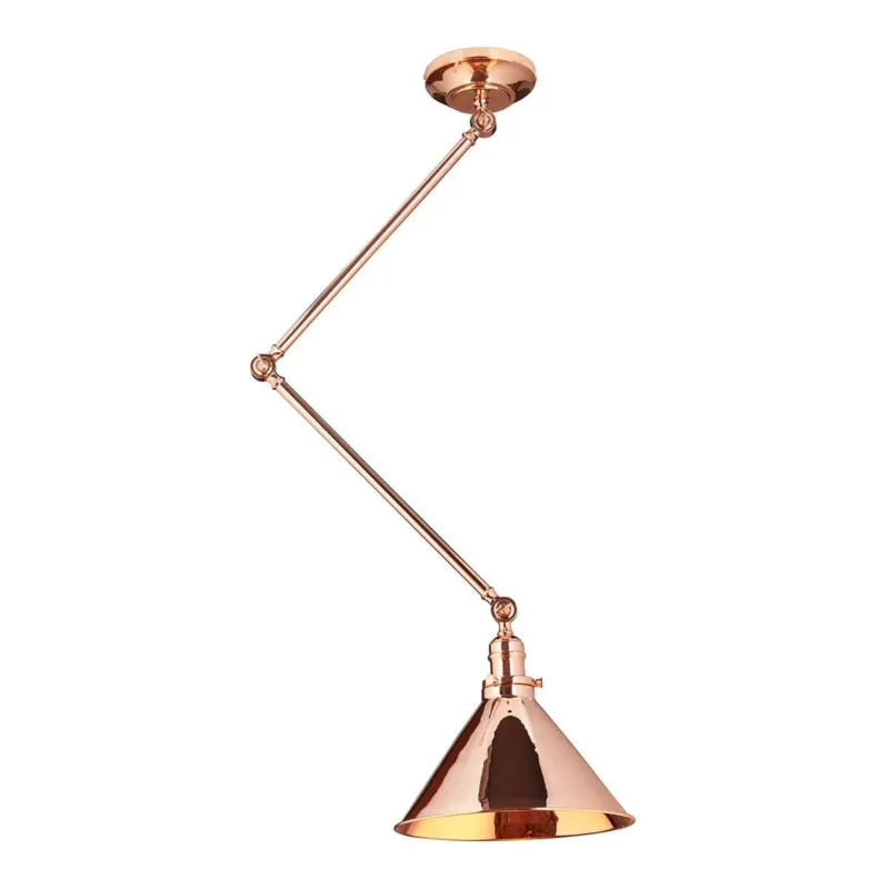 Lampa sufitowa / ścienna - kinkiet z regulowanym ramieniem - Elstead (polerowana miedź, 1xE27) Dostępne od ręki