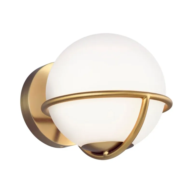 Nowoczesna lampa ścienna Apollo (oksydowany mosiądz) - Feiss (G9 1x4W) Tani