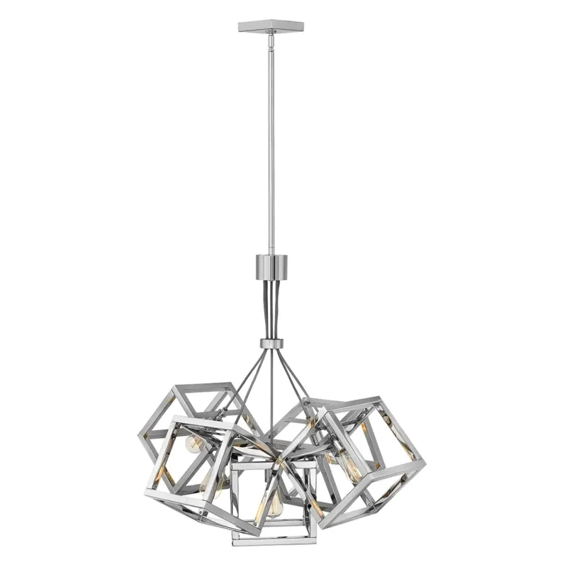 Oferta Lampa wisząca Ensemble - 5 źródeł światła - Polerowany nikiel