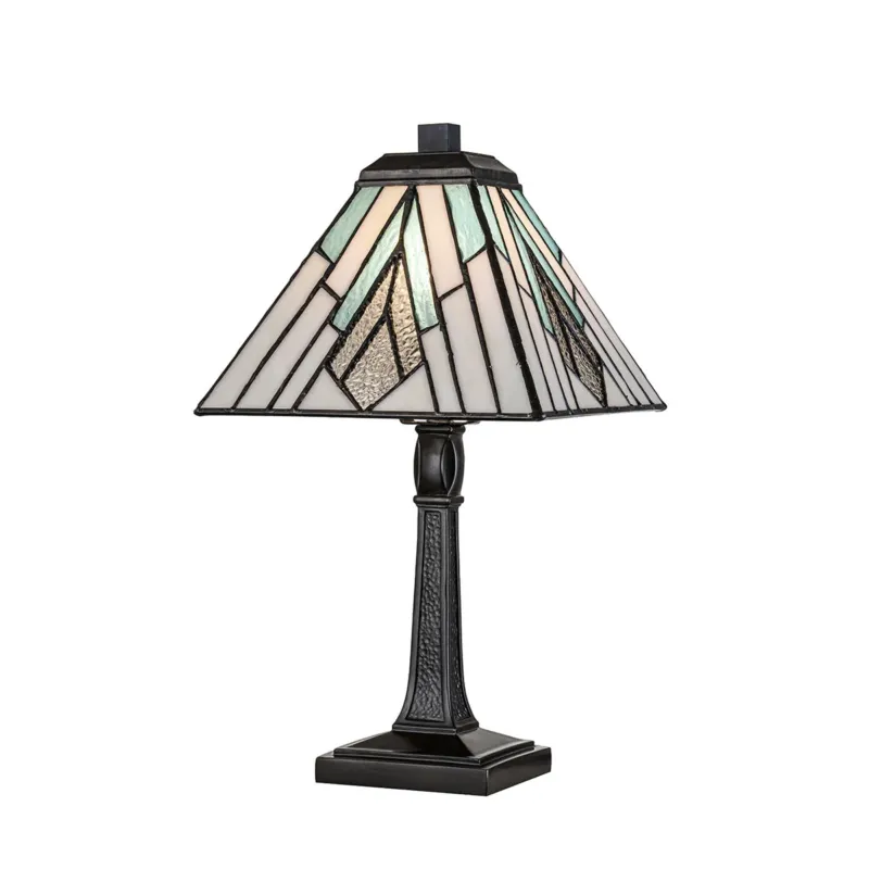 Dodaj do koszyka Średnia lampa stołowa Alderley w stylu Tiffany (Vintage brąz)