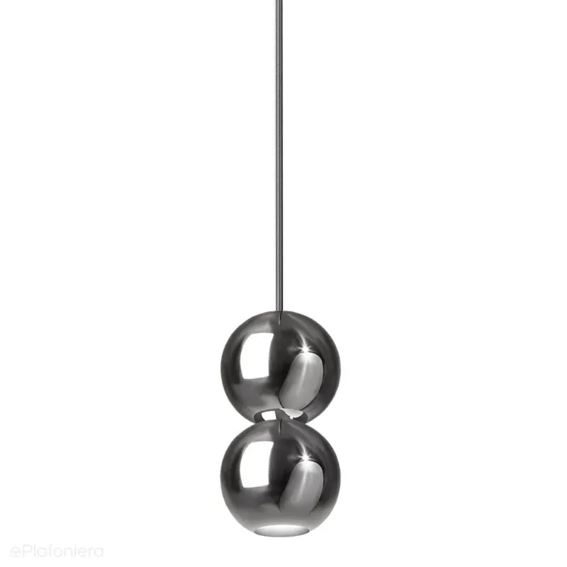 Kup teraz Nowoczesna lampa wisząca chrom/mosiądz x2, do salonu sypialni Bola Bola LED Loftlight
