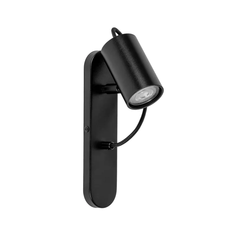 Premium Czarna nowoczesna lampa Kop F - kinkiet do salonu, sypialni, kuchni i łazienki Ummo