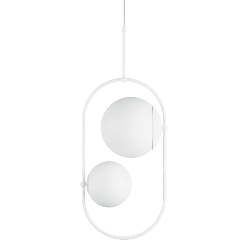 Biała ramka (kule 20/15cm) lampa wisząca - Koban C, Ummo Oferta czasowa