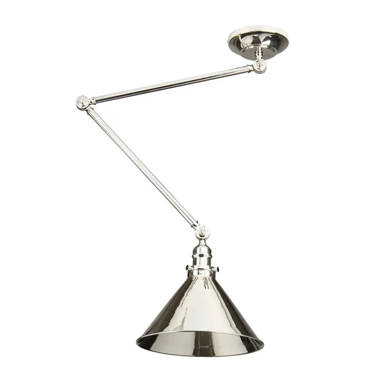 Lampa sufitowa / ścienna Provence (polerowany nikiel) - kinkiet regulowany, Elstead (1xE27) Zniżka