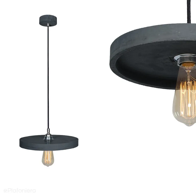 Betonowa lampa - wisząca nowoczesna industrialna, do salonu kuchni (1xE27) (Primitivo) Loftlight Bezpieczna płatność