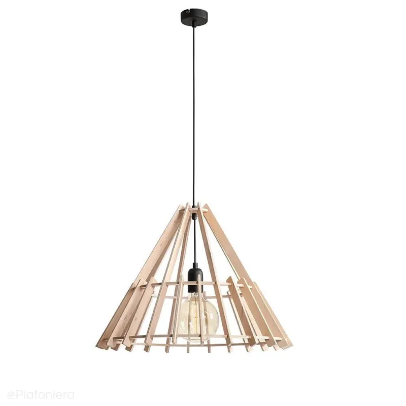 Lampa drewniana do salonu, sypialni (wisząca 1xE27) Aldex (Ferb) 993G Wysoka jakość
