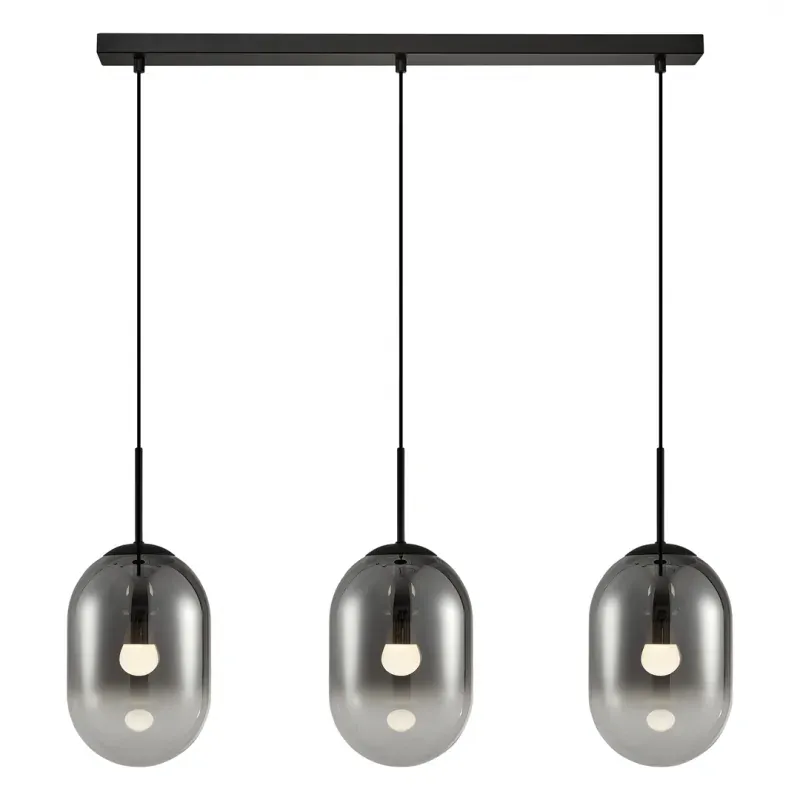 ML0321 Czarne oświetlenie wiszące - listwa 83cm 3xE14 ALIAS BLACK EKO-LIGHT Wysoka jakość