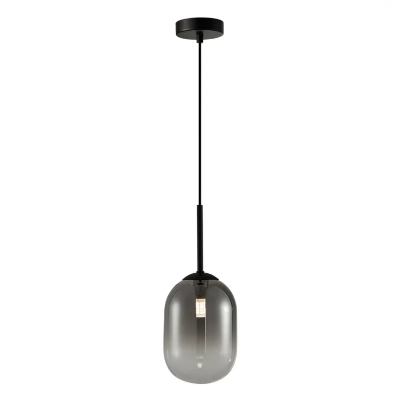 ML0322 Czarna lampa wisząca szklana 1xE14 fi 120 ALIAS BLACK EKO-LIGHT Szybka wysyłka