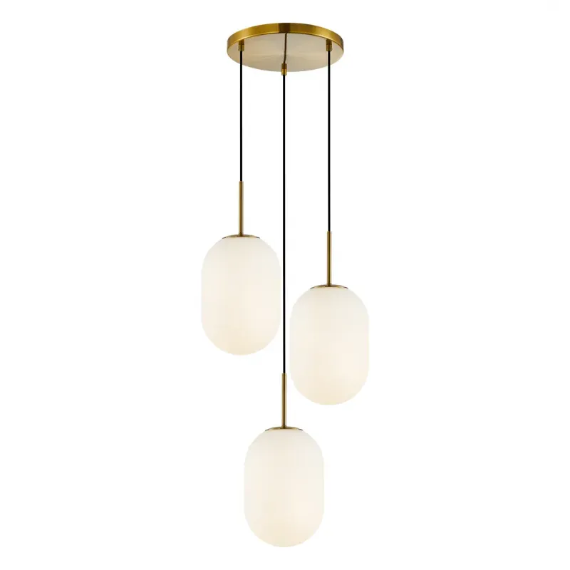 Popularny ML0315 Nowoczesna lampa wisząca złota 3xE14 koło 43cm ALIAS GOLD EKO-LIGHT