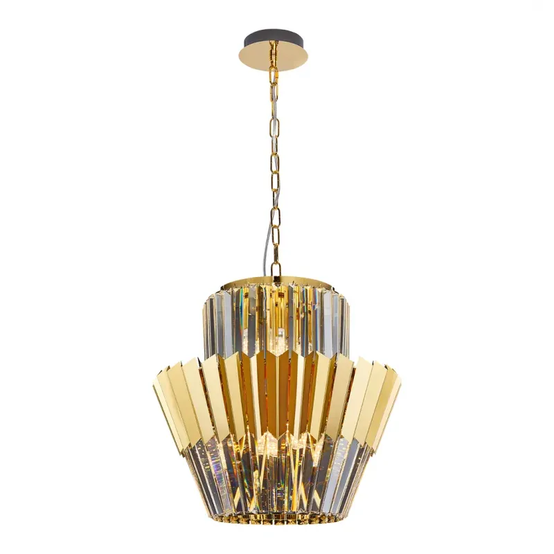 ML0413 Efektowny żyrandol złoty kryształowy 9xE14 DONNA EKO-LIGHT Wybór klientów