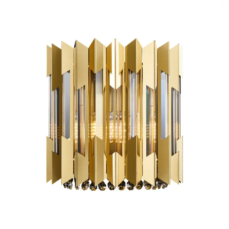 Dostępne od ręki ML0397 Lampa ścienna złota kryształowa 2xE14 RITZ EKO-LIGHT