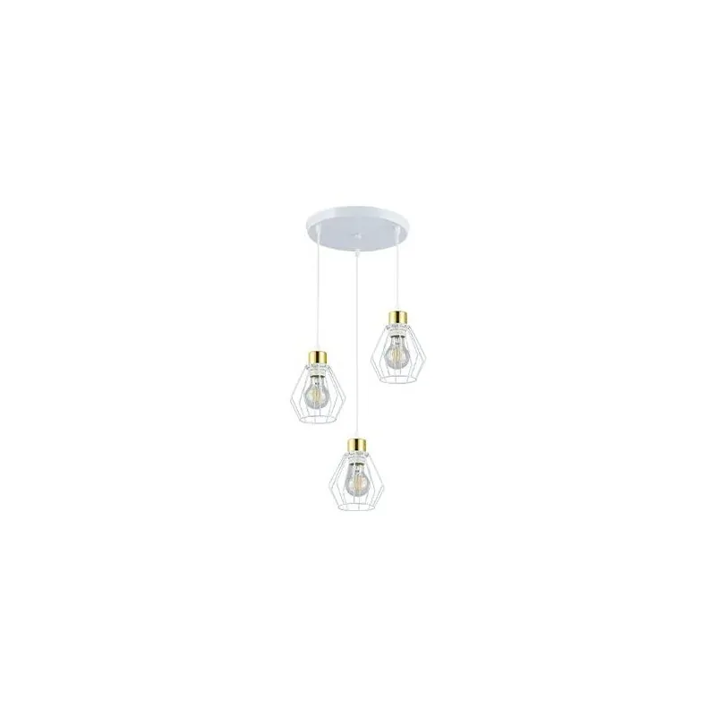 Biało-złota lampa sufitowa 3xE27 Otto 0752 LVT Hit sprzedaży