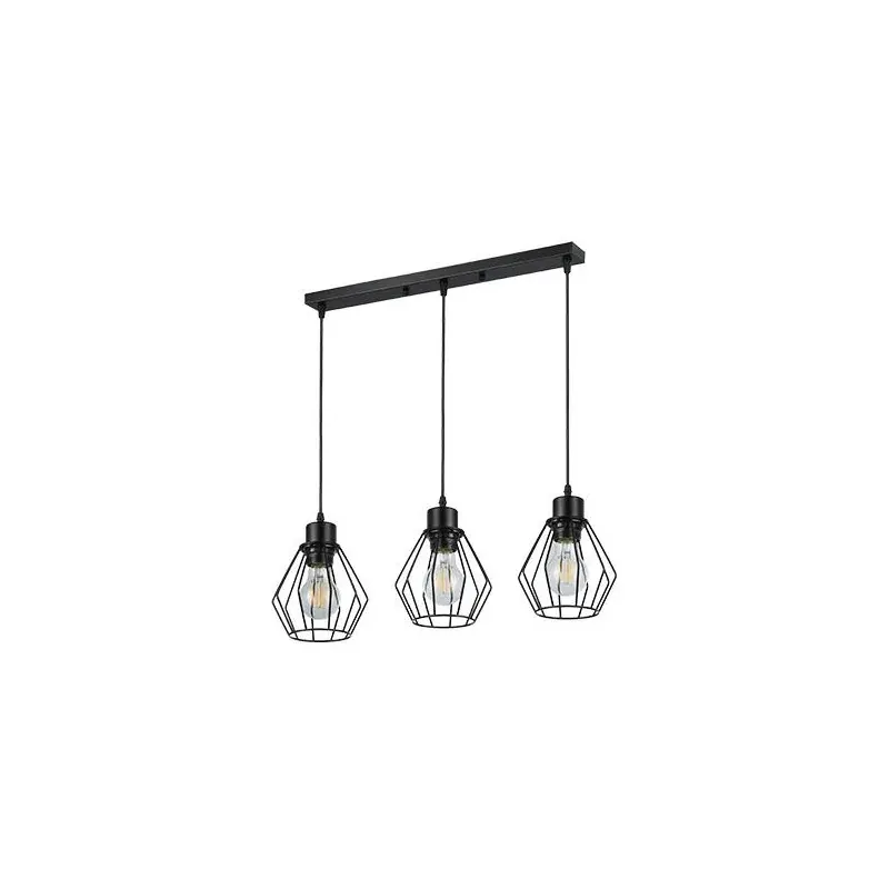 Czarna geometryczna lampa sufitowa 3xE27 Otto 2492 LVT Oferta