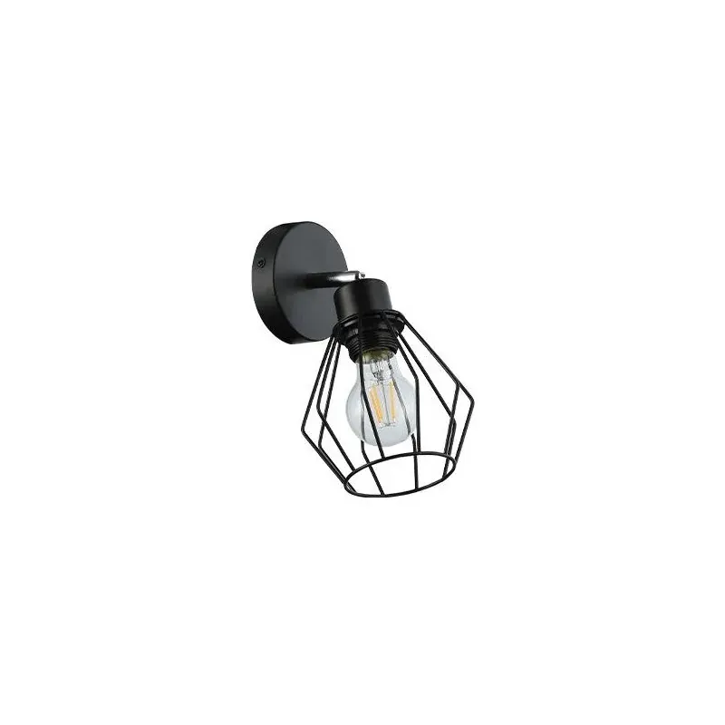 Czarny geometryczny kinkiet E27 LED Otto 3767 LVT Ostatnie sztuki
