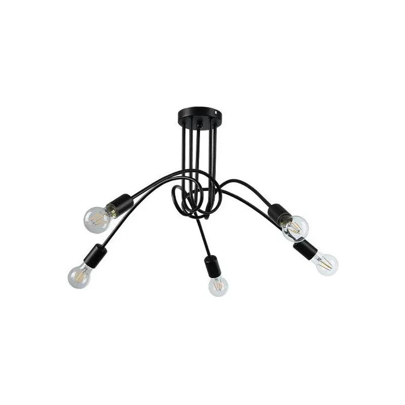 Czarny nowoczesny żyrandol LED 5xE27 Nido 2521 LVT Ograniczona ilość