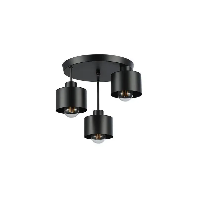 Bestseller Czarna lampa sufitowa 3xE27 LED Elza 3187 LVT