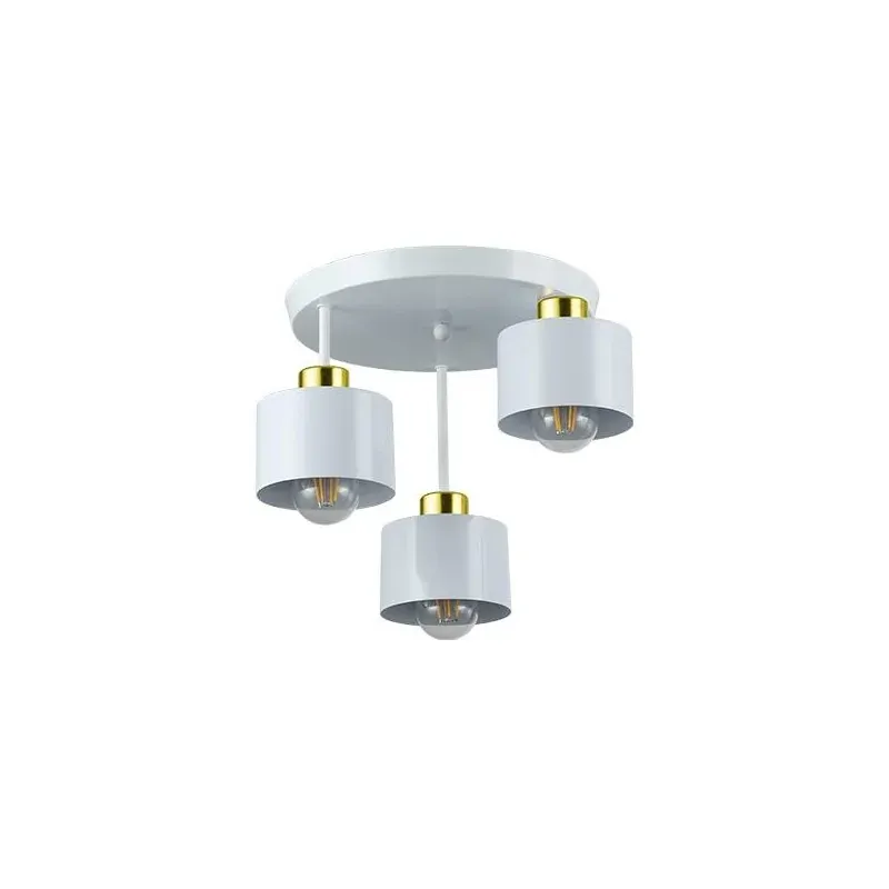 Biało-złota lampa sufitowa 3xE27 LED Elza 2547 LVT Ostatnia szansa