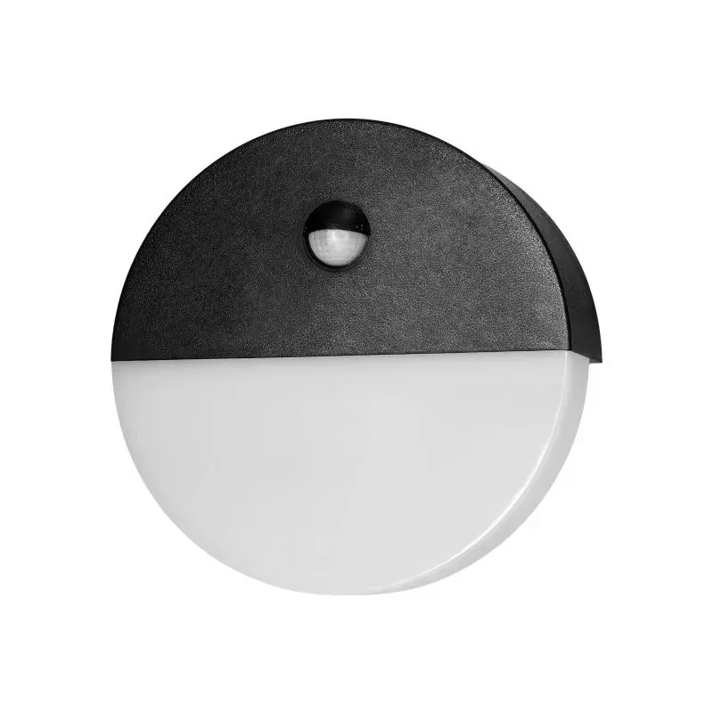 AD-OP-6116BLPMR4 Lampa elewacyjna led z czujnikiem ruchu okrągła 10W IP65 neutralna HALIT ORNO Tylko dziś