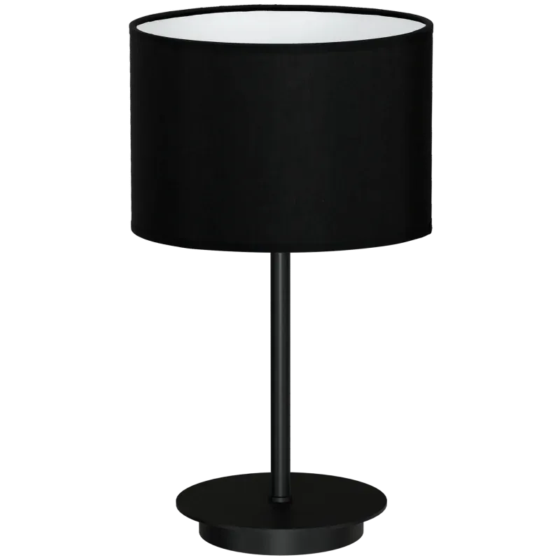 Bezpieczne zakupy Czarna lampka stołowa 1xE27 BARI BLACK MLP4699 EKO-LIGHT