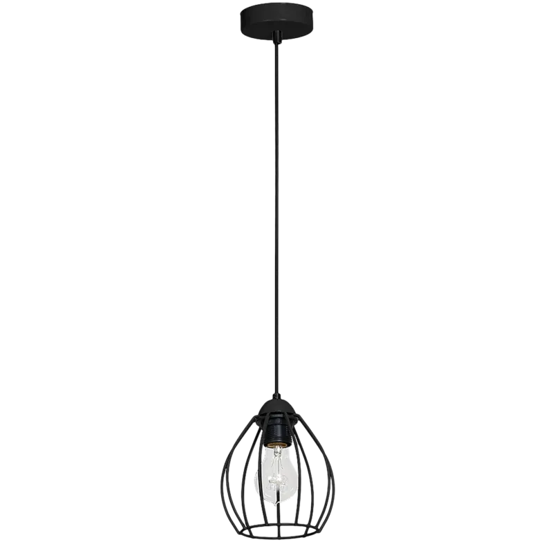Lampa wisząca czarna metalowa 1xE27 DON BLACK MLP748 EKO-LIGHT Szybka dostawa