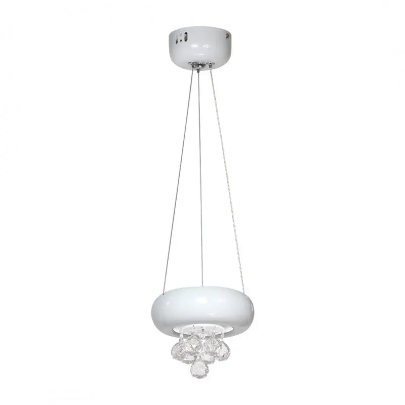 Zamów dziś Biała lampa wisząca LED z kryształkami 6W 4000K BIANCO ML861 EKO-LIGHT