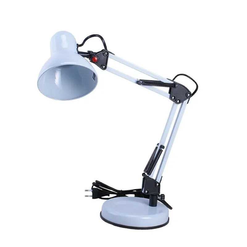 Bestseller Lampa biurkowa szkolna typu pixar biała kreślarska E27 OMEGA LB/0213 RUM-LUX