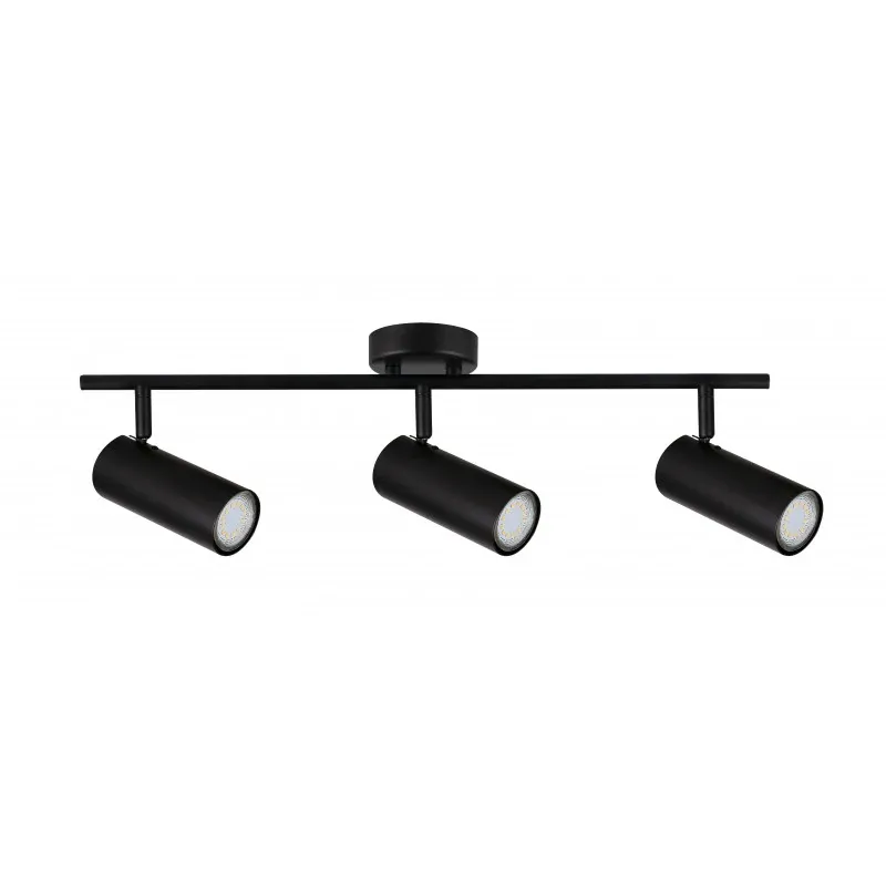 COLLY LAMPA SUFITOWA CZARNY 3X15W GU10 KLOSZ CZARNY Do wyczerpania zapasów