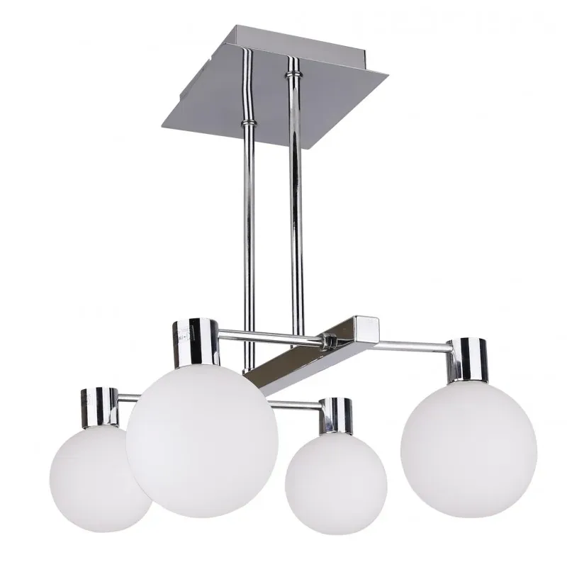 MALDUS LAMPA WISZĄCA CHROMOWY SZTYCA 4X40W G9 KLOSZ BIAŁY Zamów teraz