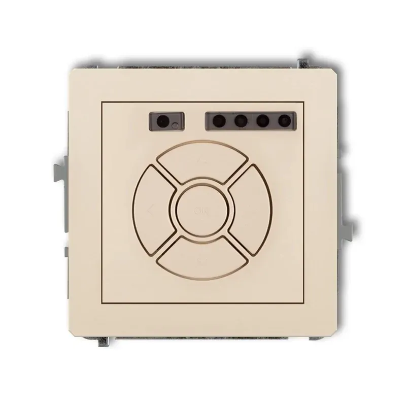 Oferta Elektroniczny sterownik roletowy beżowy podtynkowy do ramki (sterowanie lokalne i pilotem) DECO 1DSR-2 KARLIK