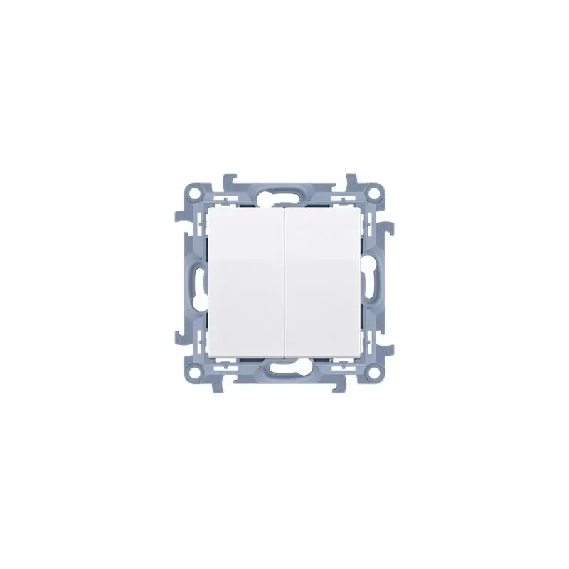 Premium Biały włącznik świecznikowy z podświetleniem LED CW5BL.01/11 Simon 10 Kontakt-Simon